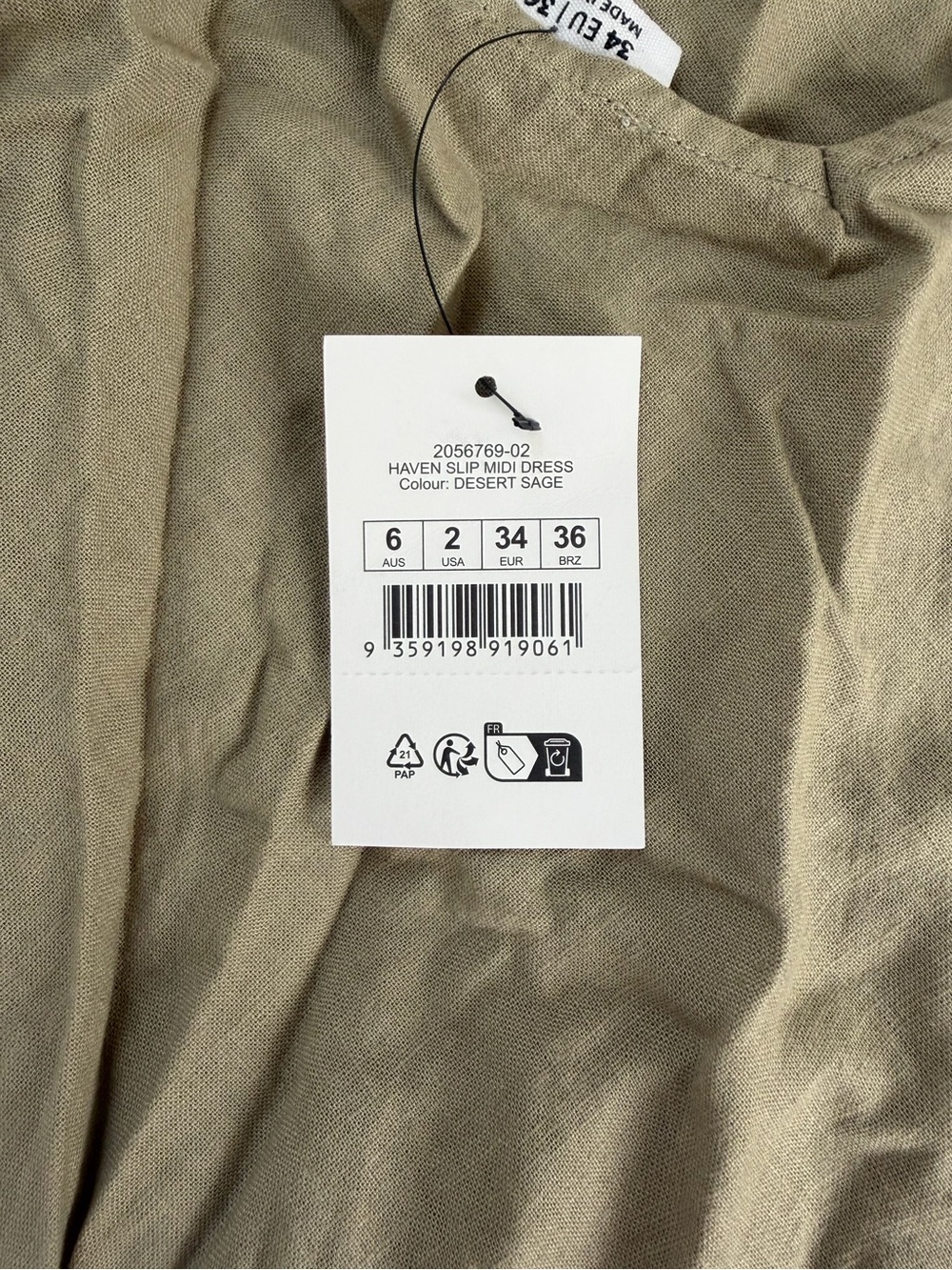 Cotton On Haven Slip Linen Midi Dress (NWT) - Picture 10 of 12